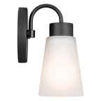 KICHLER 52445BK Erma Wall Sconce 1 Light - Black