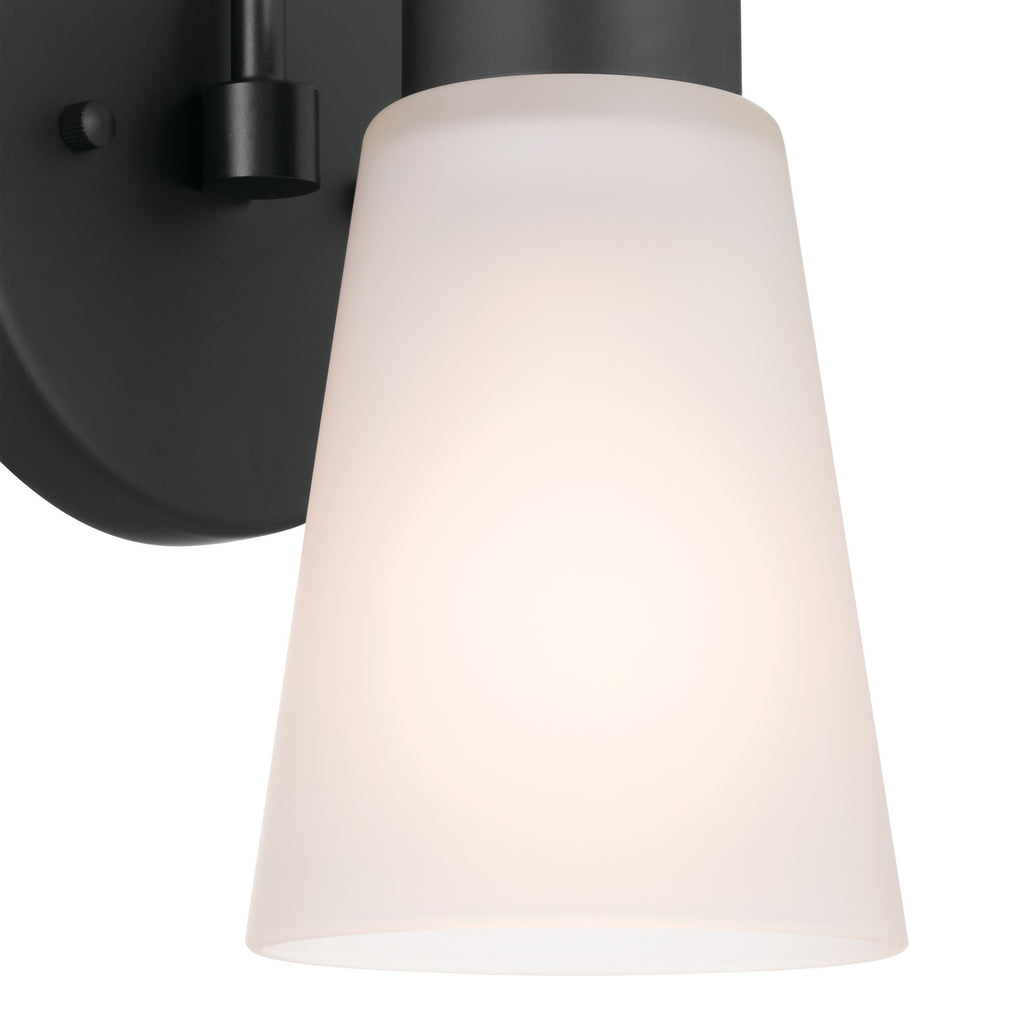 KICHLER 52445BK Erma Wall Sconce 1 Light - Black