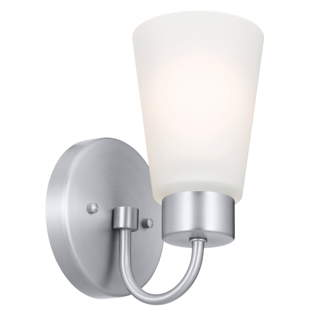 KICHLER 52445NI Erma Wall Sconce 1 Light - Brushed Nickel