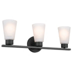 KICHLER 55121BK Stamos Bath 3 Light - Black
