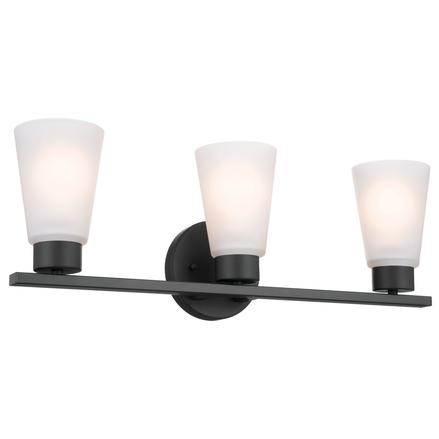 KICHLER 55121BK Stamos Bath 3 Light - Black