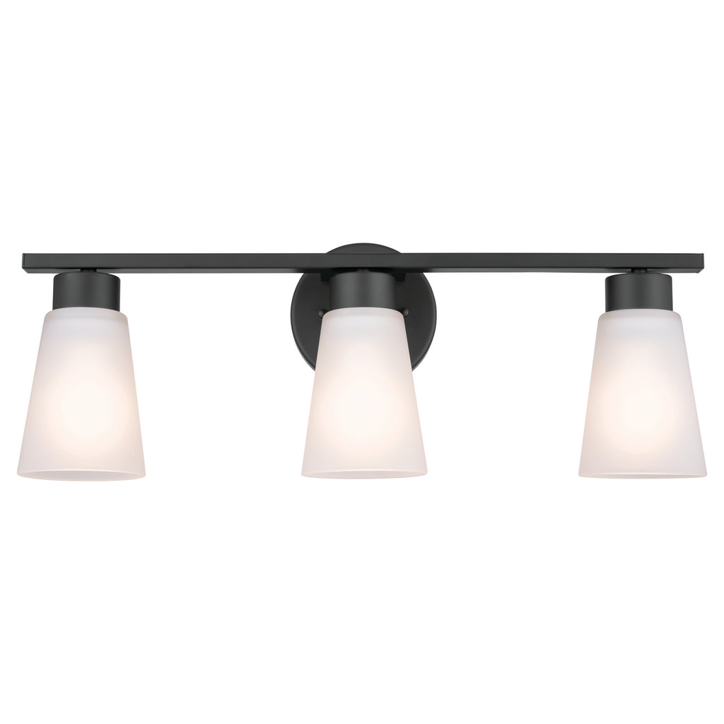 KICHLER 55121BK Stamos Bath 3 Light - Black