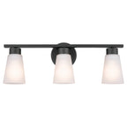 KICHLER 55121BK Stamos Bath 3 Light - Black