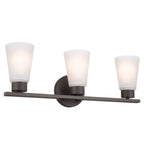 KICHLER 55121OZ Stamos Bath 3 Light - Olde Bronze