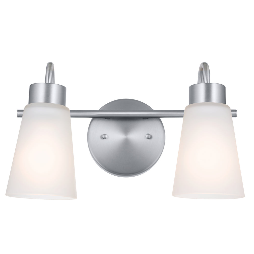 KICHLER 55125NI Erma Bath 2 Light - Brushed Nickel