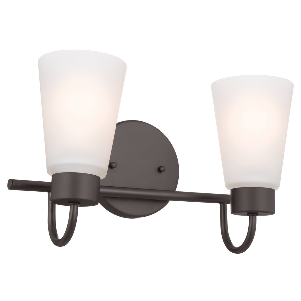 KICHLER 55125OZ Erma Bath 2 Light - Olde Bronze