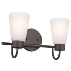 KICHLER 55125OZ Erma Bath 2 Light - Olde Bronze