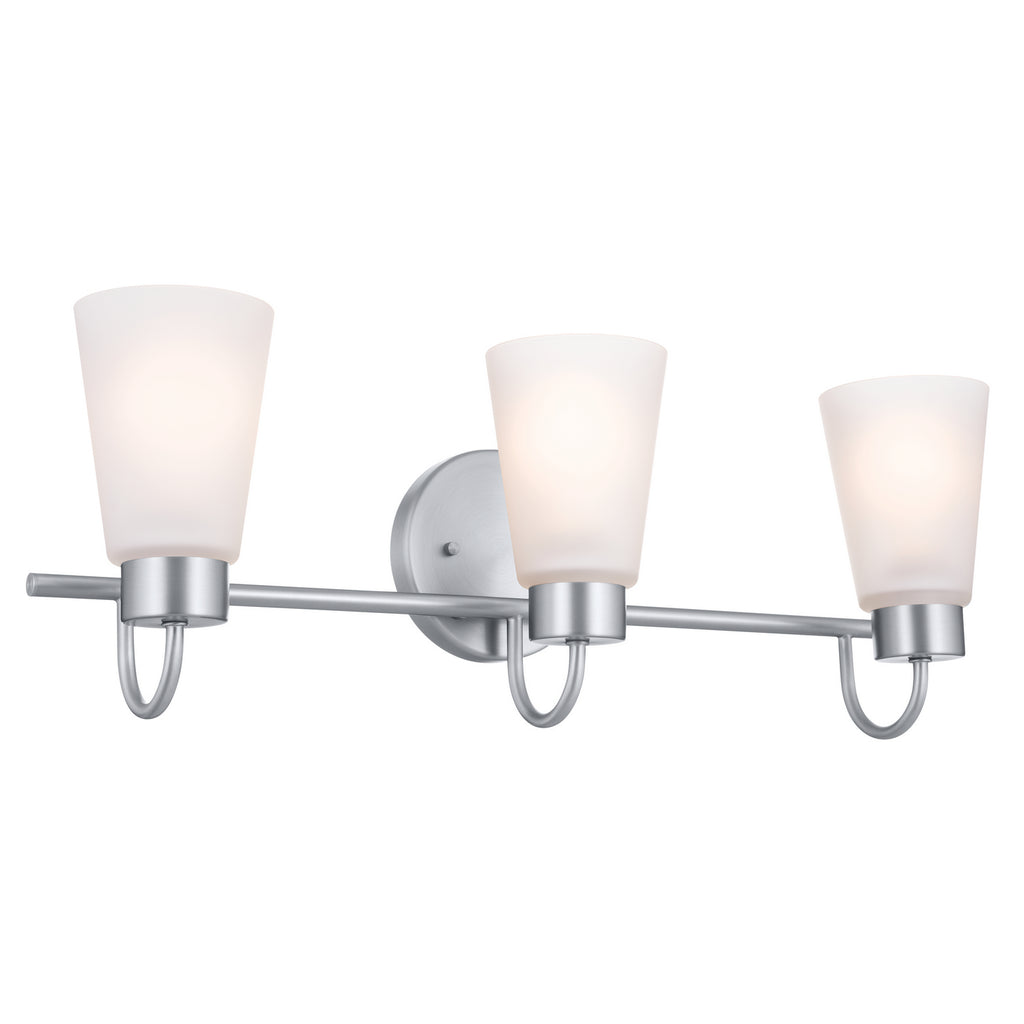 KICHLER 55126NI Erma Bath 3 Light - Brushed Nickel