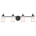 KICHLER 55127BK Erma Bath 4 Light - Black