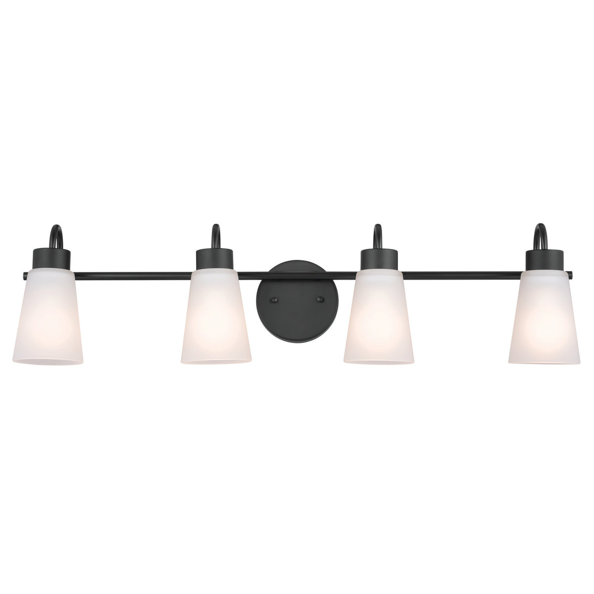 KICHLER 55127BK Erma Bath 4 Light - Black