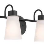 KICHLER 55127BK Erma Bath 4 Light - Black