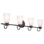 KICHLER 55127OZ Erma Bath 4 Light - Olde Bronze