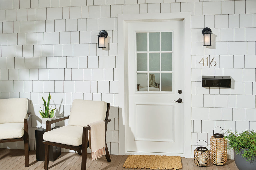 KICHLER 59098BK Lombard Outdoor Wall Small - Black