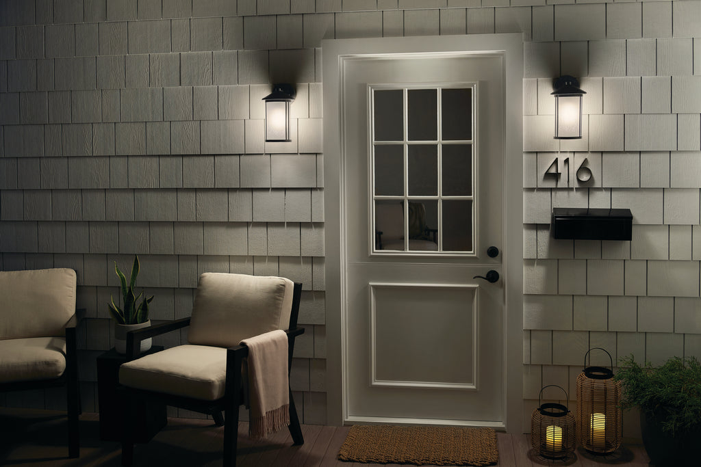 KICHLER 59099BA Lombard Outdoor Wall Medium - Brushed Aluminum