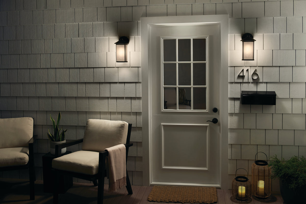 KICHLER 59099BK Lombard Outdoor Wall Medium - Black