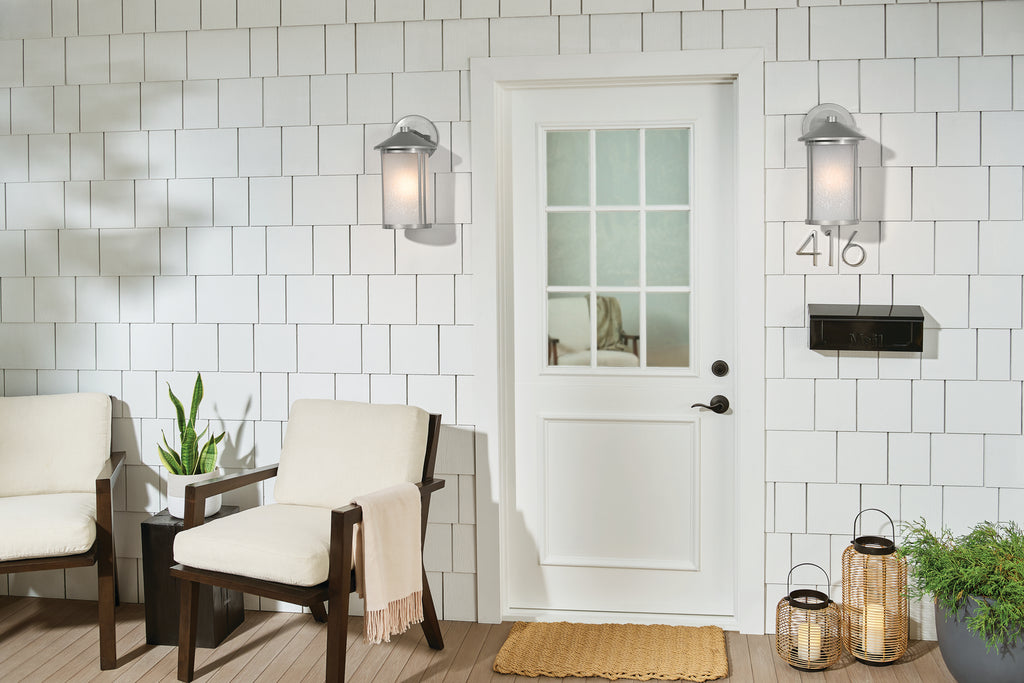 KICHLER 59100BA Lombard Outdoor Wall Large - Brushed Aluminum