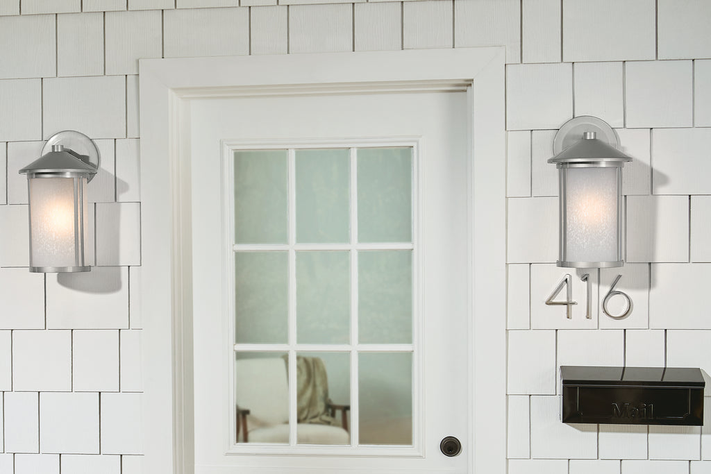 KICHLER 59100BA Lombard Outdoor Wall Large - Brushed Aluminum