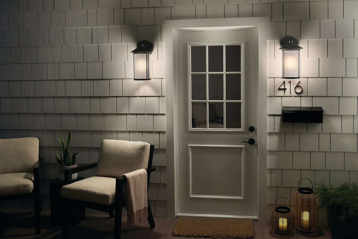 KICHLER 59100BA Lombard Outdoor Wall Large - Brushed Aluminum