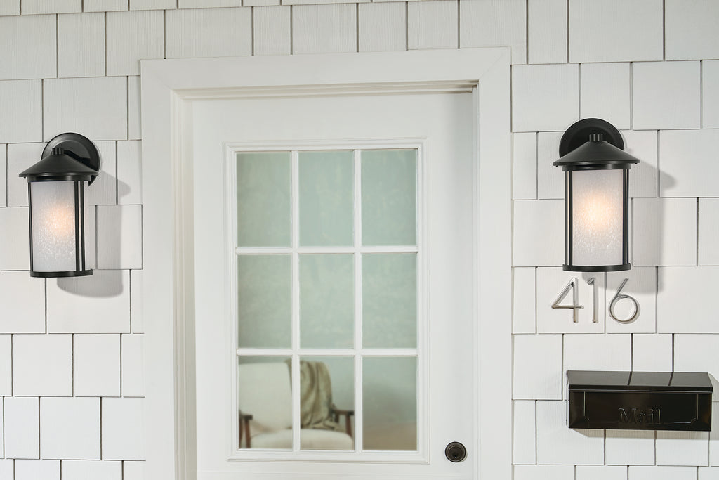 KICHLER 59100BK Lombard Outdoor Wall Large - Black
