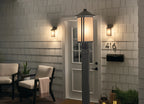 KICHLER 59101BA Lombard Outdoor Post Lantern - Brushed Aluminum
