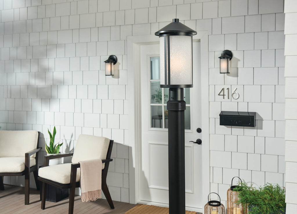 KICHLER 59101BK Lombard Outdoor Post Lantern - Black