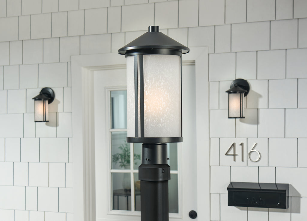 KICHLER 59101BK Lombard Outdoor Post Lantern - Black