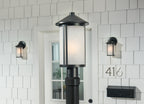 KICHLER 59101BK Lombard Outdoor Post Lantern - Black