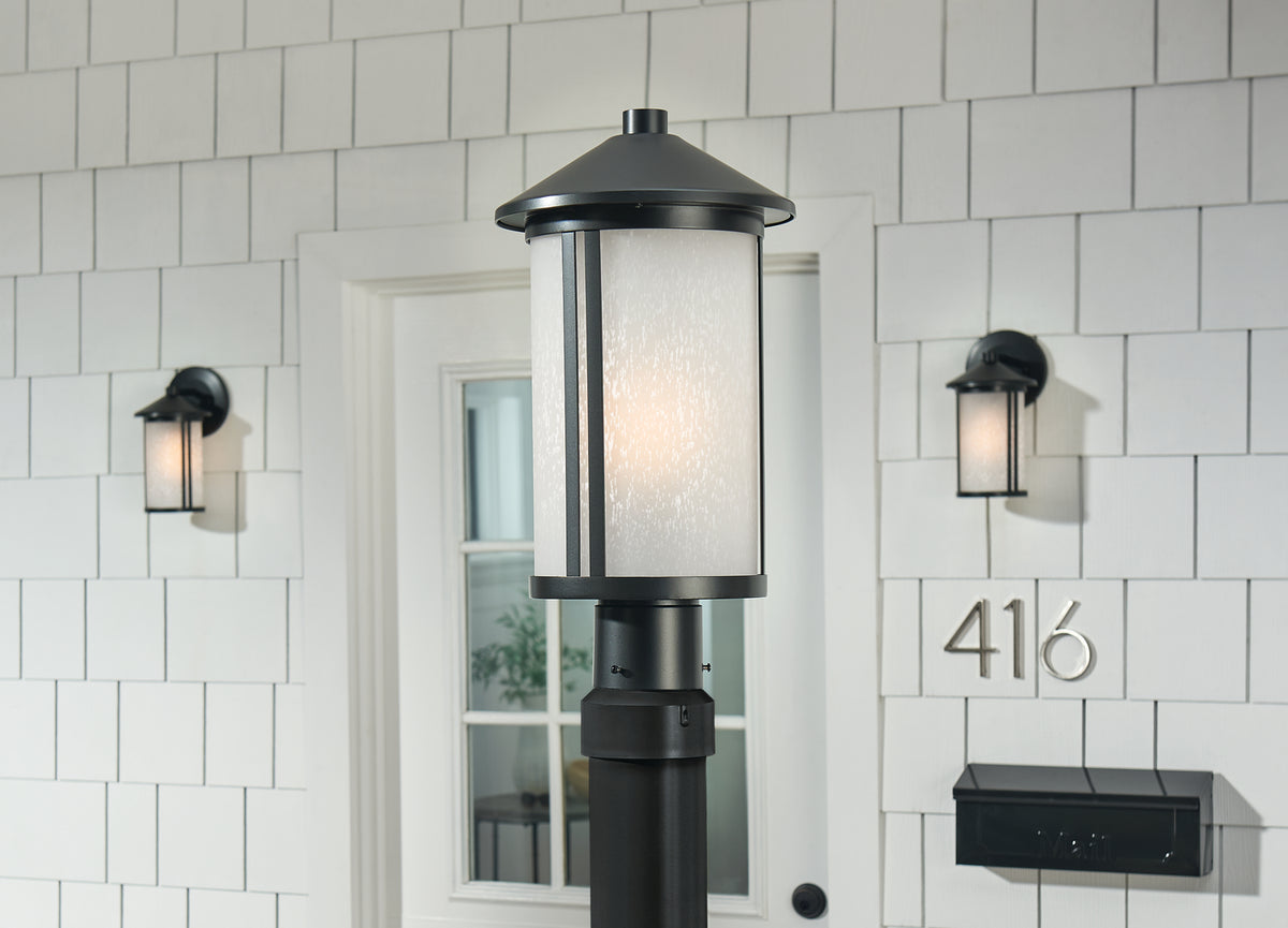 KICHLER 59101BK Lombard Outdoor Post Lantern - Black