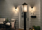 KICHLER 59101BK Lombard Outdoor Post Lantern - Black