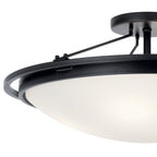 KICHLER 42025BK 23.25" 4 Light Semi Flush Olde Bronze