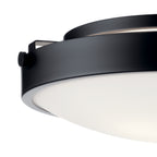 KICHLER 42275BK Lytham 3 Light Flush Mount Brushed Nickel