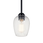 KICHLER 44380BKCS Valserrano 7.75" 1 Light Mini Pendant Black