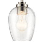 KICHLER 44380NICS Valserrano 7.75" 1 Light Mini Pendant Brushed Nickel
