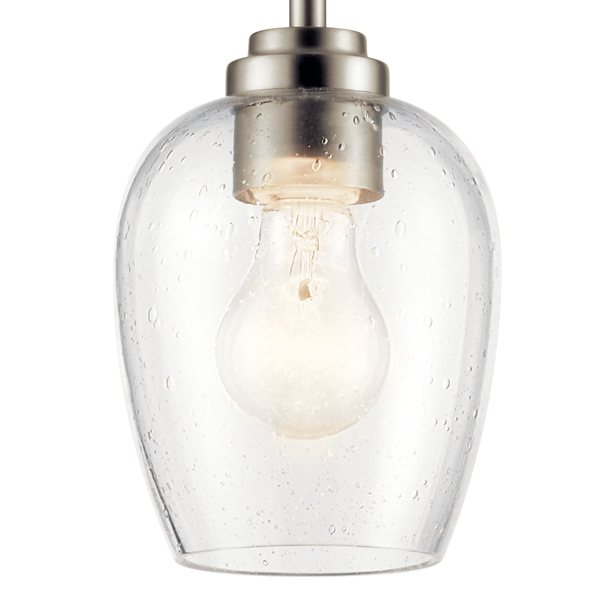 KICHLER 44380NICS Valserrano 7.75" 1 Light Mini Pendant Brushed Nickel