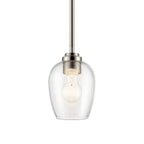 KICHLER 44380NICS Valserrano 7.75" 1 Light Mini Pendant Brushed Nickel