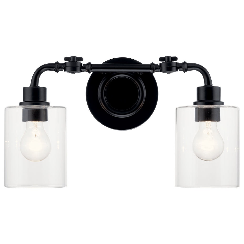 KICHLER 45665BK Gunnison 17" 2 Light Vanity Light Chrome