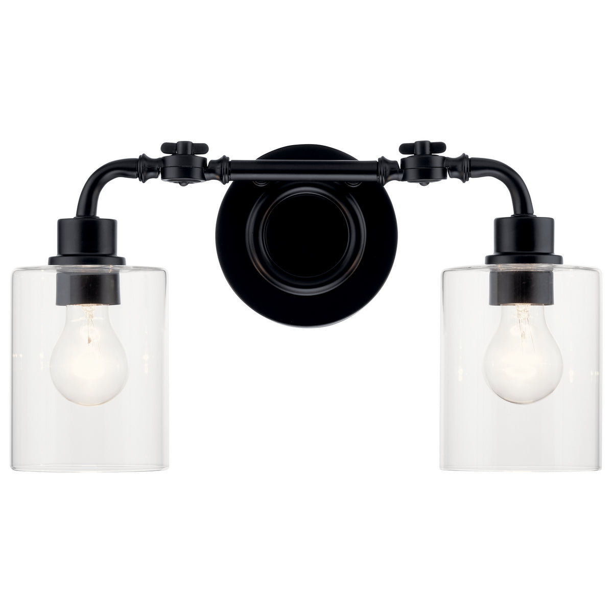 KICHLER 45665BK Gunnison 17" 2 Light Vanity Light Chrome