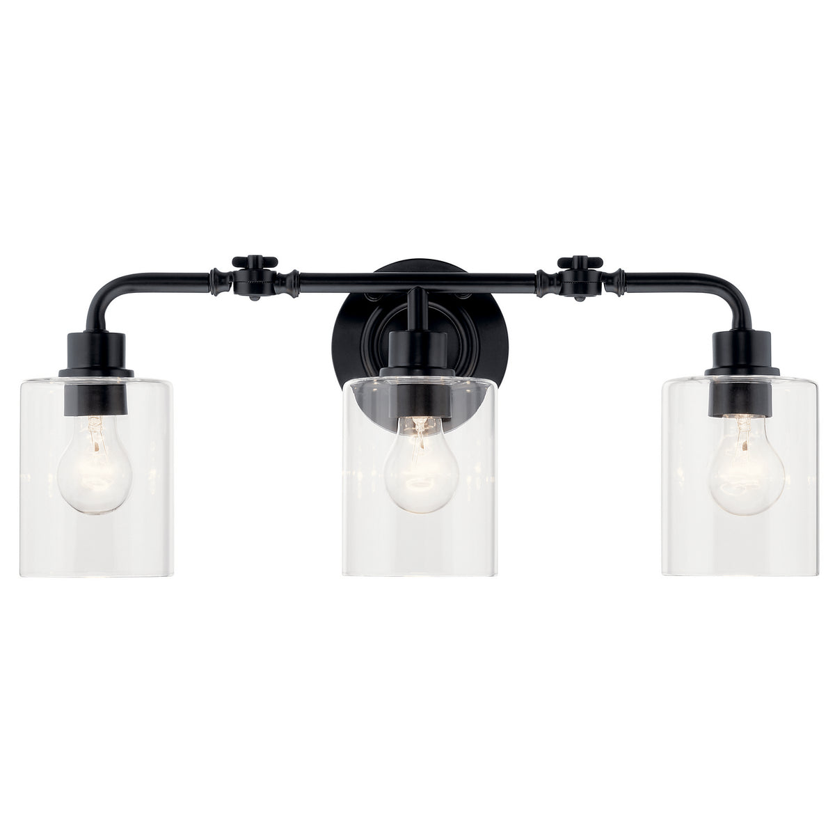KICHLER 45666BK Gunnison 24" 3 Light Vanity Light Chrome