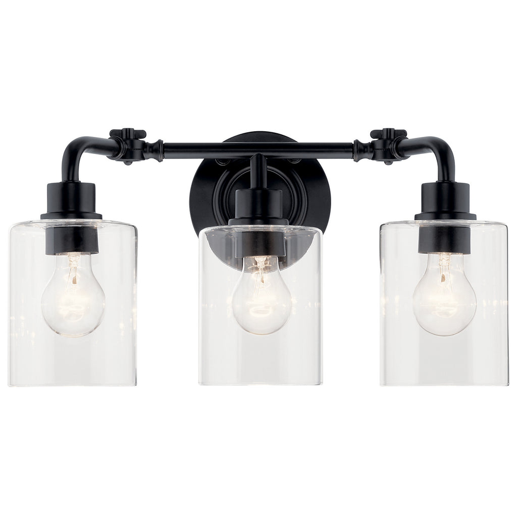KICHLER 45666BK Gunnison 24" 3 Light Vanity Light Chrome