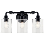 KICHLER 45666BK Gunnison 24" 3 Light Vanity Light Chrome