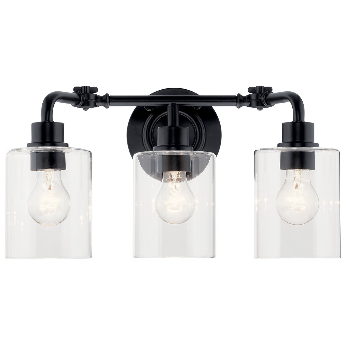 KICHLER 45666BK Gunnison 24" 3 Light Vanity Light Chrome