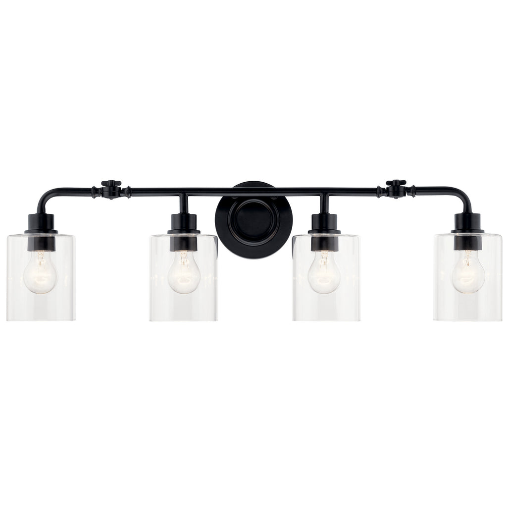 KICHLER 45667BK Gunnison 33.75" 4 Light Vanity Light Chrome