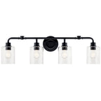KICHLER 45667BK Gunnison 33.75" 4 Light Vanity Light Chrome