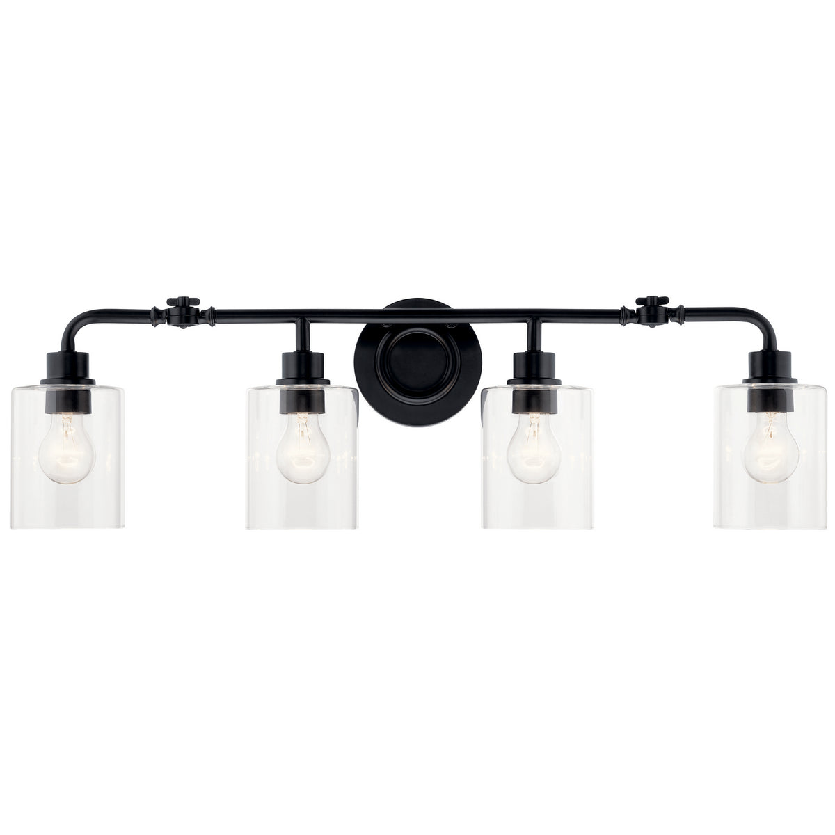 KICHLER 45667BK Gunnison 33.75" 4 Light Vanity Light Chrome