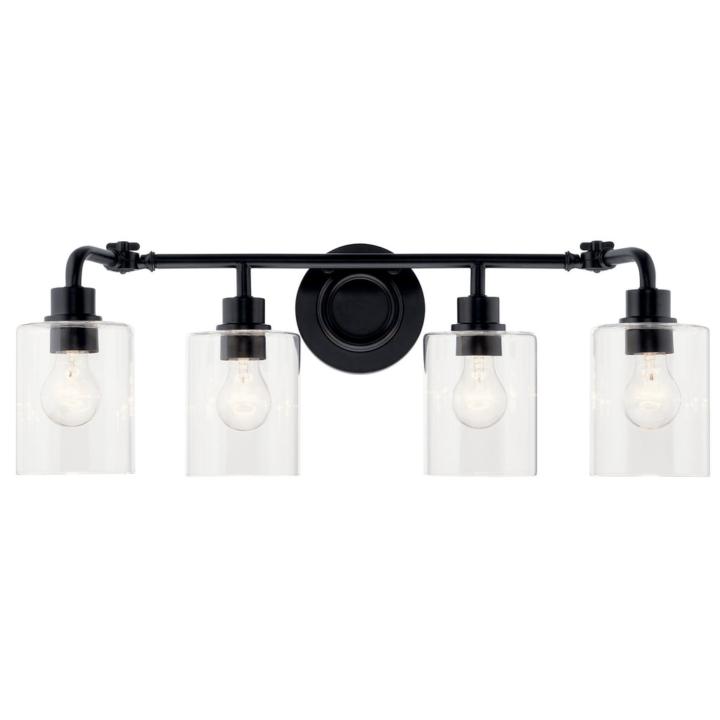 KICHLER 45667BK Gunnison 33.75" 4 Light Vanity Light Chrome