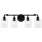 KICHLER 45667BK Gunnison 33.75" 4 Light Vanity Light Chrome