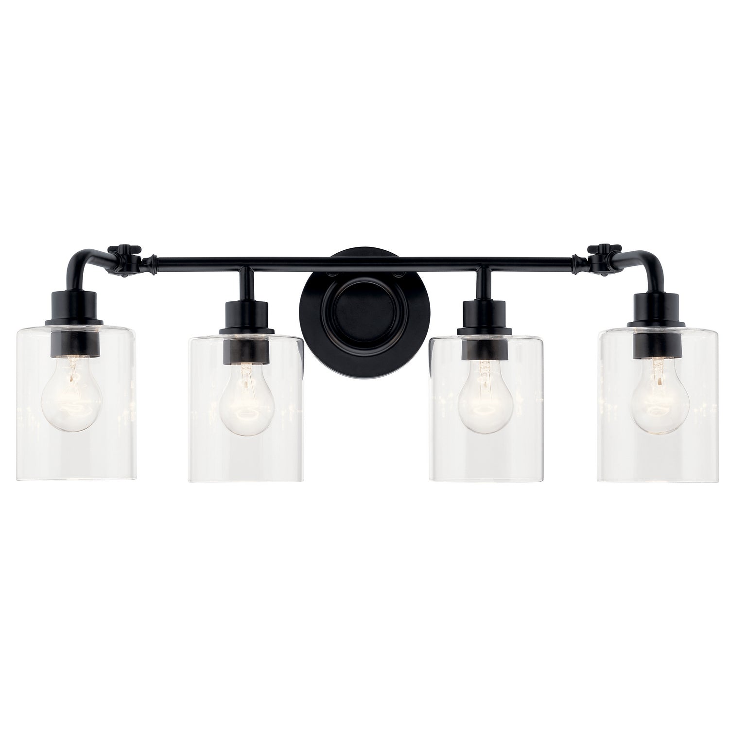 KICHLER 45667BK Gunnison 33.75" 4 Light Vanity Light Chrome