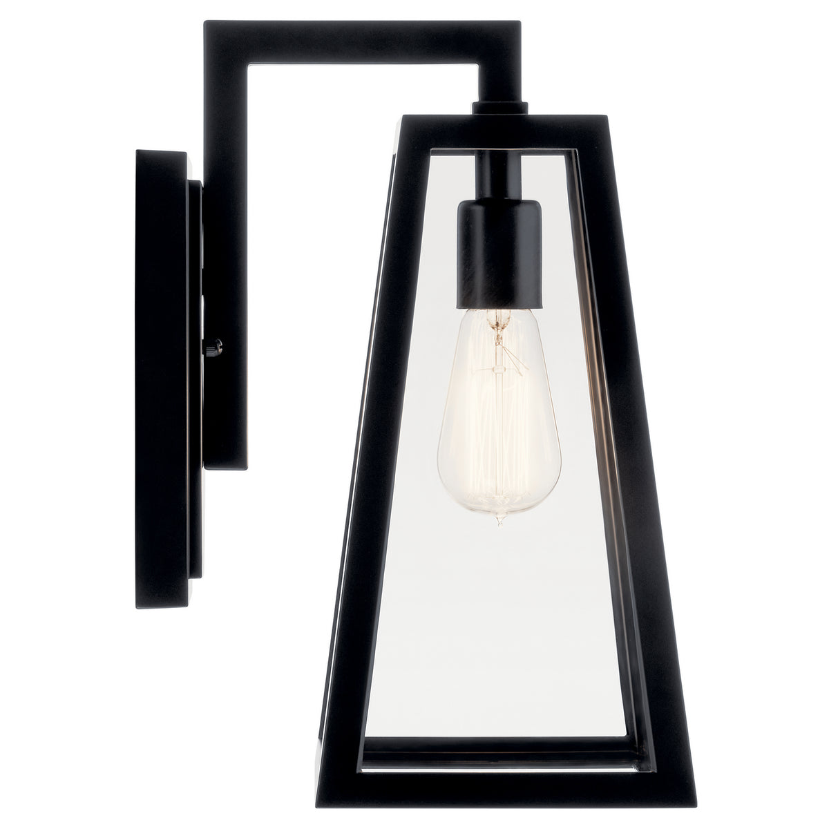 KICHLER 49331BK Delison 14" 1 Light Wall Light Rubbed Bronze