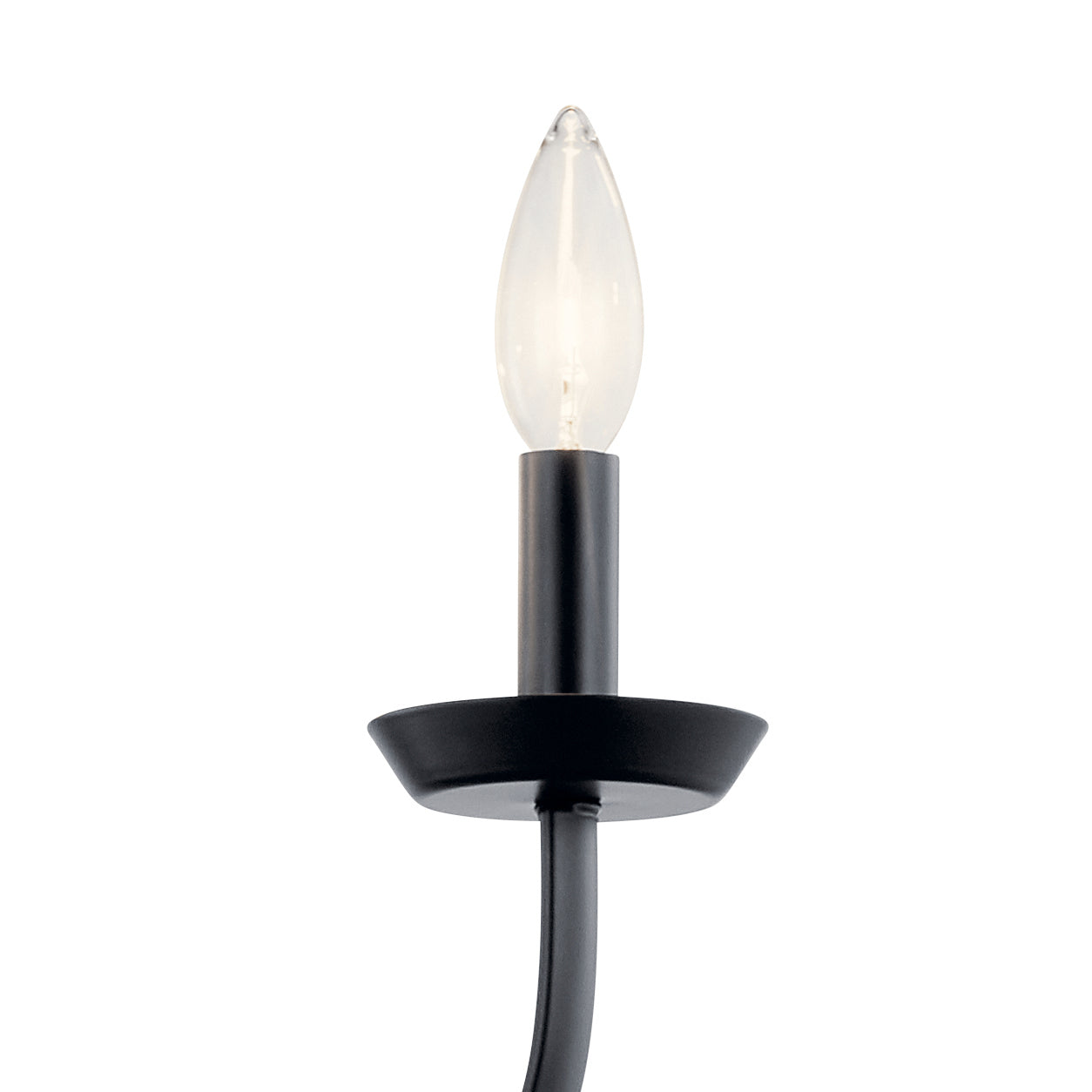 KICHLER 52383BK Kennewick 3 Light Chandelier Brushed Nickel