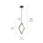 ELAN 84310MBK Darski LED Pendant - Matte Black